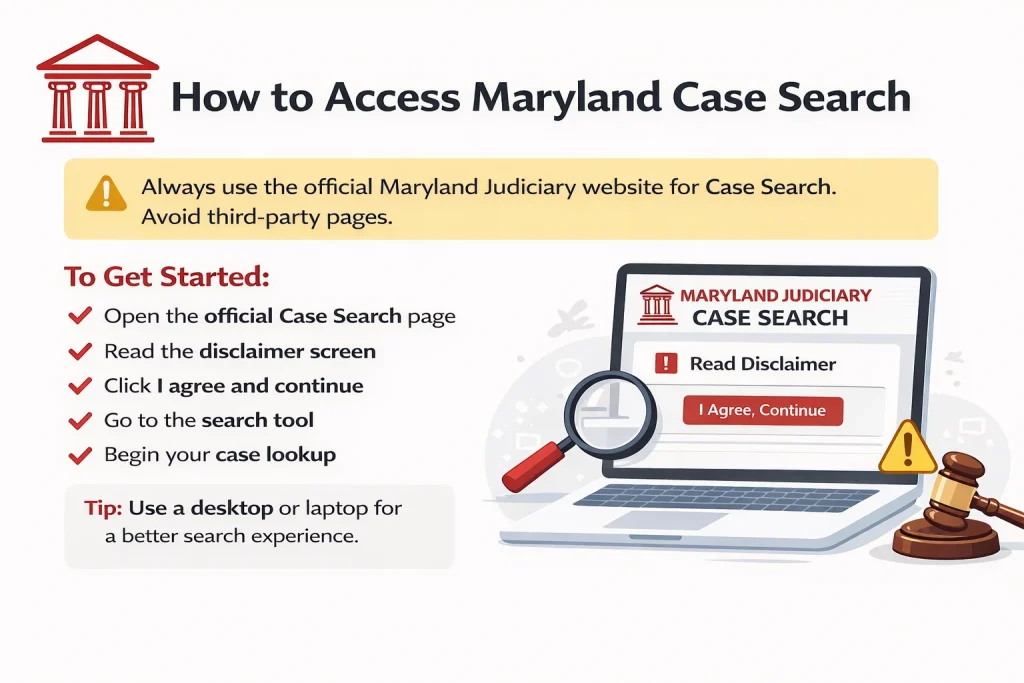How to Access Maryland Case Search