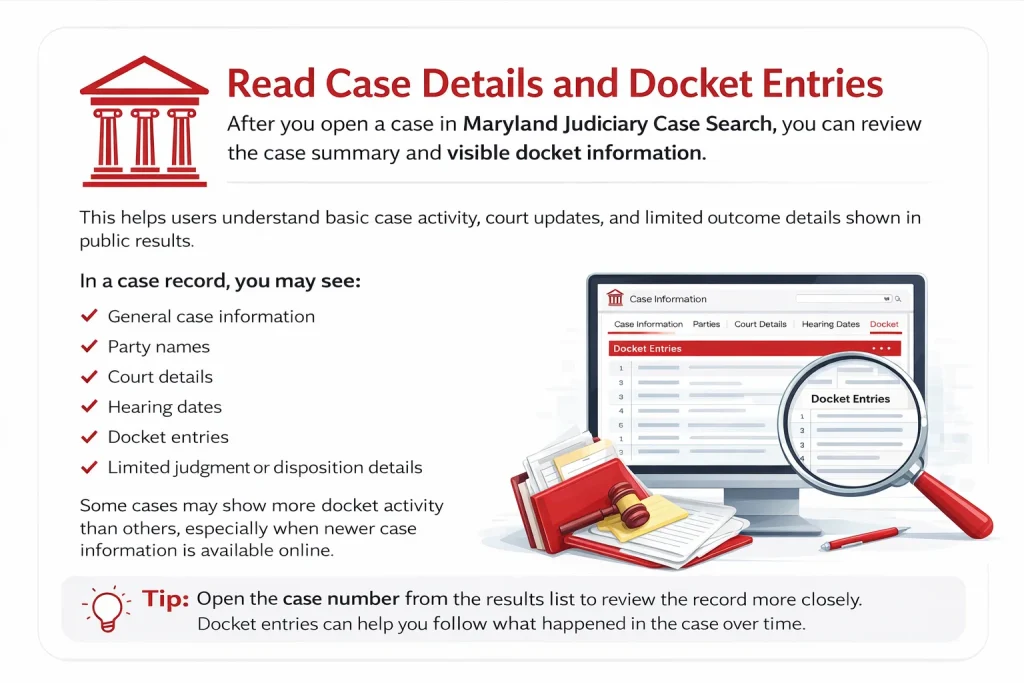 Read Case Details and Docket Entries