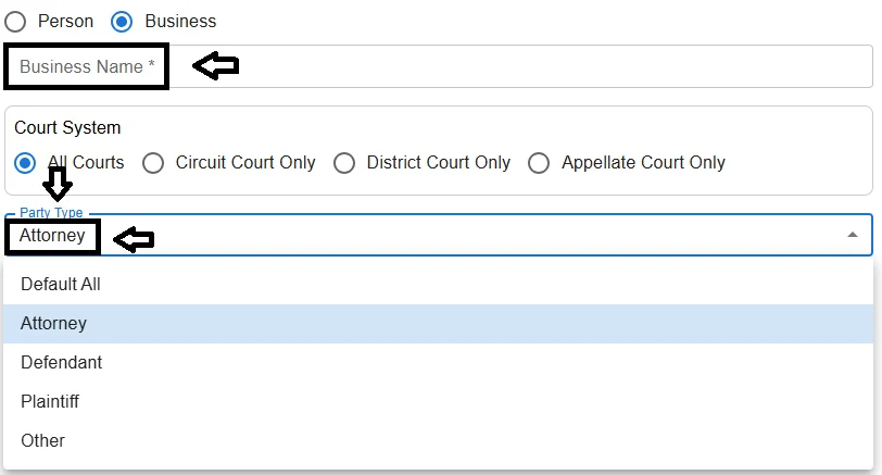 Search by Attorney Name